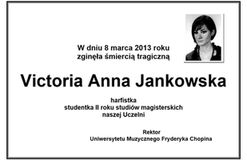 Victoria Anna Jankowska Filharmonia Dolno�l�ska Jelenia G�ra Uniwersytet Muzyczny Warszawa